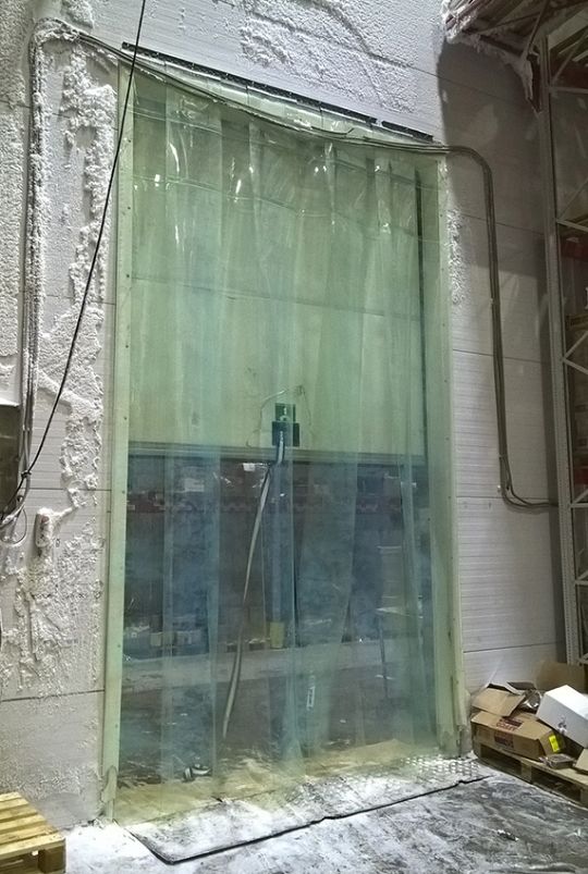 морозостойкие пвх завесы в морозильной камере