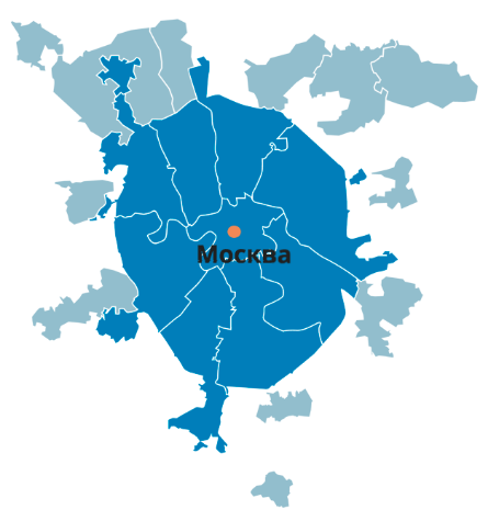 карта Москвы