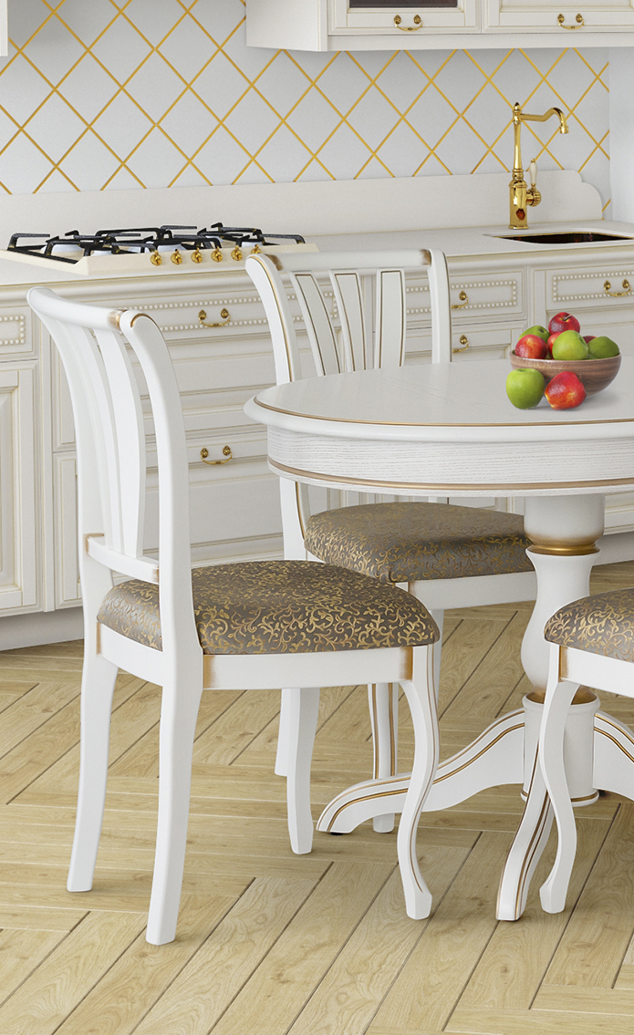 Кухонные столы и стулья классические