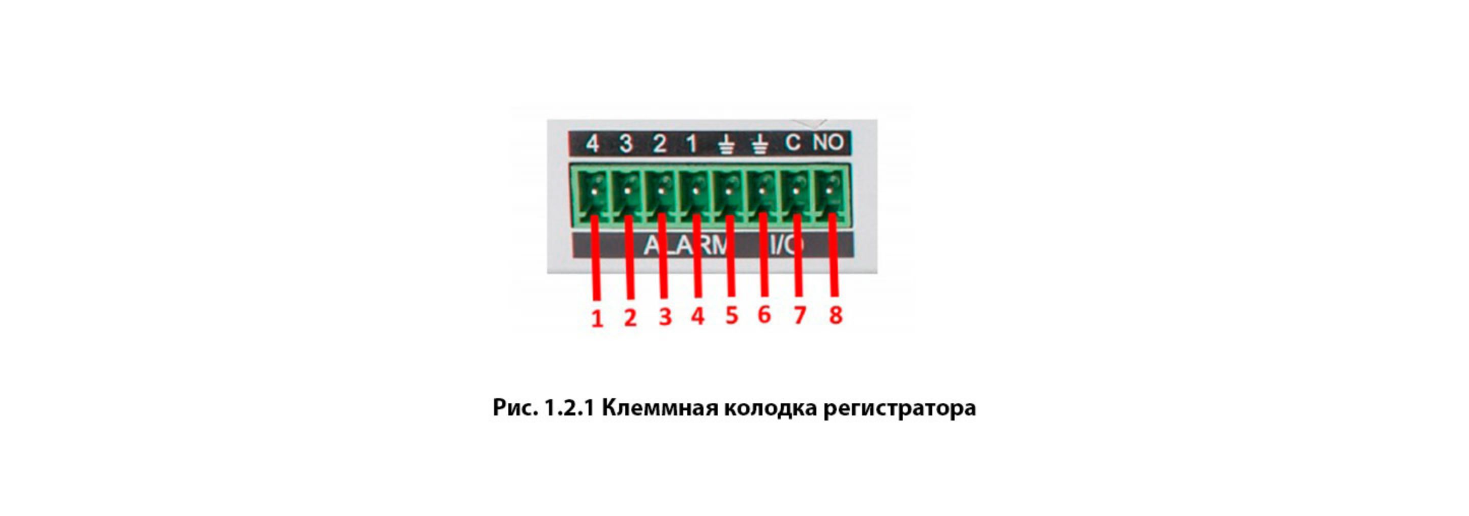 Клемная колодка видеорегистратора