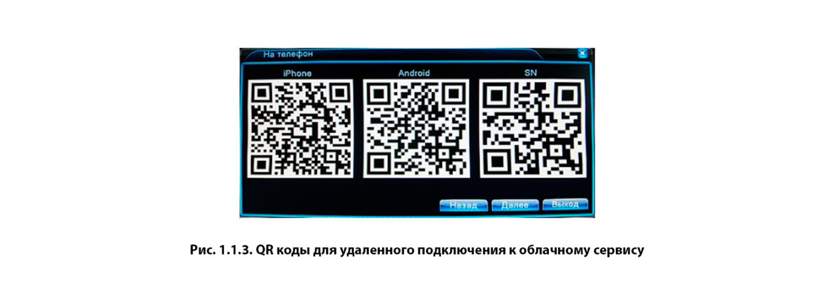 QR коды для удаленного подключения к облачному сервису