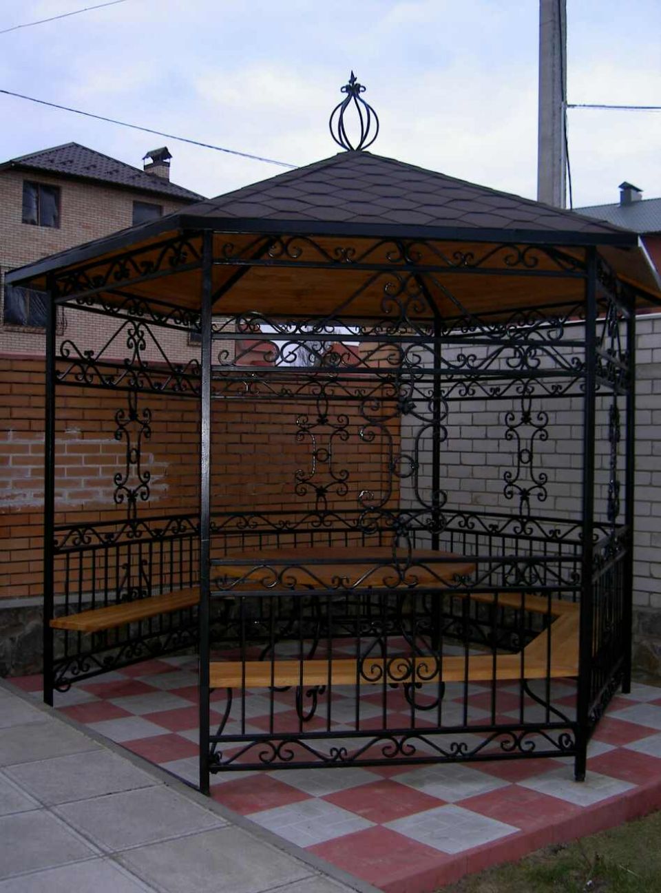 Беседка кованая вариант 4