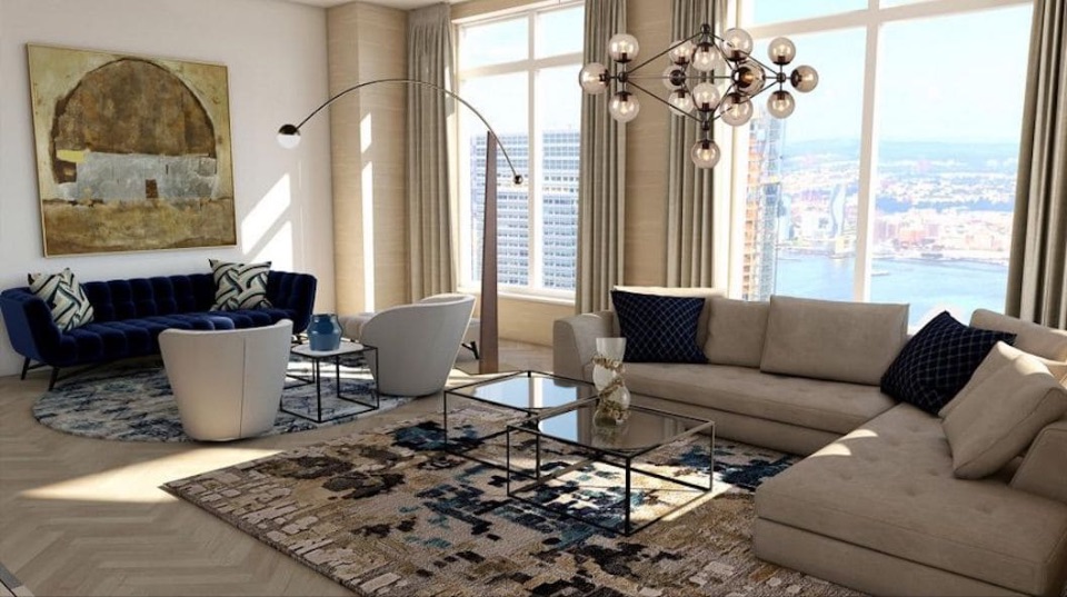 Интерьер гостиной Roche Bobois