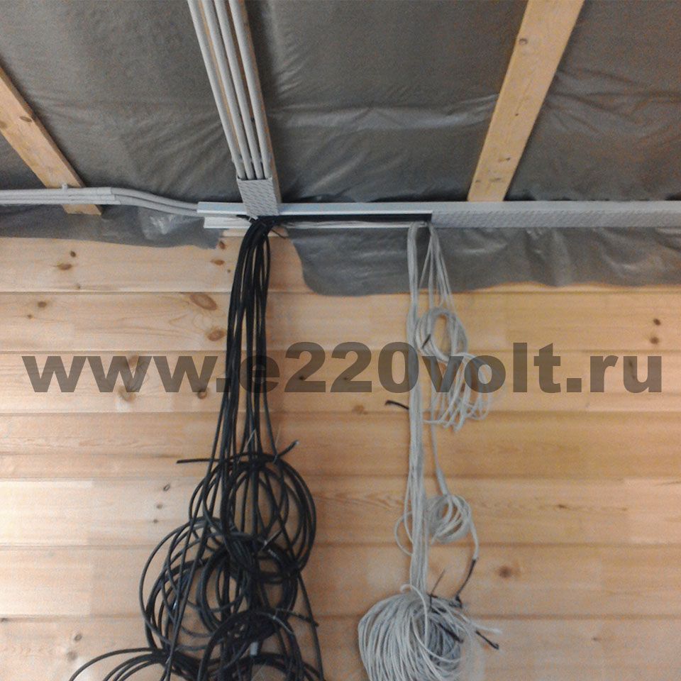 монтаж электропроводки в коттедже